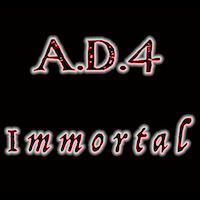 Track art for A.D. 4's single 'IMMORTAL' (released 2023)