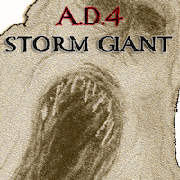 Track art for A.D. 4's single 'STORM GIANT' (released 2024)